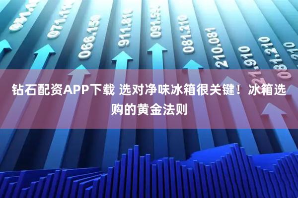 钻石配资APP下载 选对净味冰箱很关键！冰箱选购的黄金法则