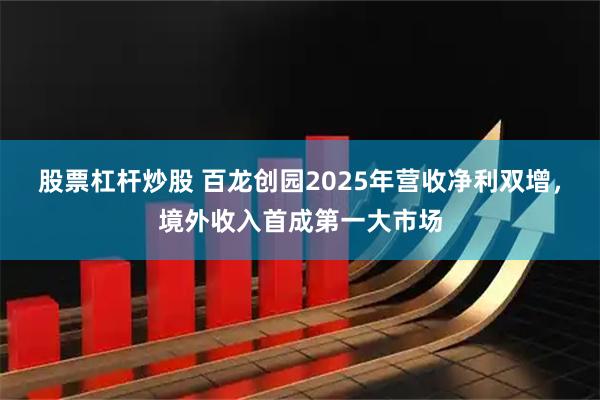 股票杠杆炒股 百龙创园2025年营收净利双增，境外收入首成第一大市场